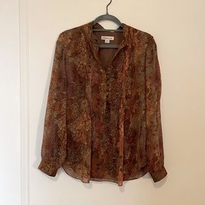 70s style blouse